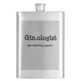 Lustige Gin.ologist Flasche Flachmann
