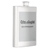 Lustige Gin.ologist Flasche Flachmann (Rechts)