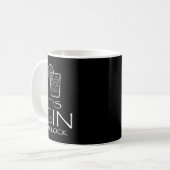 Lustige Gin Tonic Sprüche Oh Es Ist Gin Uhr  Kaffeetasse (Vorderseite Links)