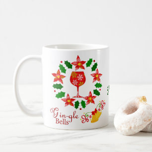 Lustige Gingle Bells Weihnachtsfeiertage Kaffeetasse