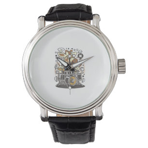 lustige Giraffe Armbanduhr