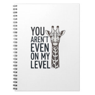 Lustige Giraffe Du Bist Nicht Einmal Auf Meinem Le Notizblock
