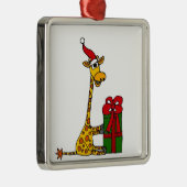 Lustige Giraffe im Ornament Aus Metall (Rechts)