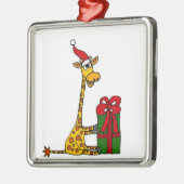 Lustige Giraffe im Ornament Aus Metall (Links)