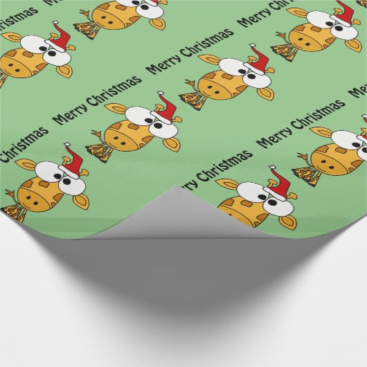 Lustige Giraffe in der Geschenkpapier (Ecke)