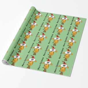Lustige Giraffe in der Geschenkpapier