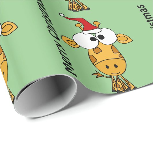 Lustige Giraffe in der Geschenkpapier (Rolleneckpunkt)
