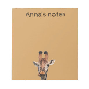 Lustige Giraffe Notizblock