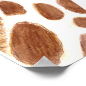 Lustige Giraffe Poster (Ecke)