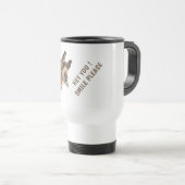 Lustige Giraffe-Reisebecher mit auffälligem Text Reisebecher (VorderseiteRechts)