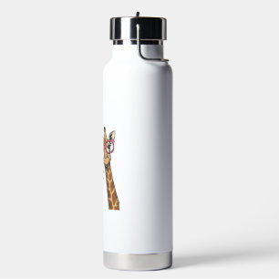 Lustige Giraffe Sei Du Vintage Gravur Shirt Design Trinkflasche