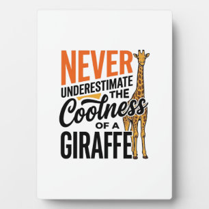 Lustige Giraffe Zitat Vintage Vektor T-Shirt Desig Fotoplatte