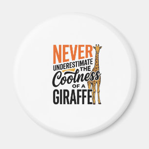 Lustige Giraffe Zitat Vintage Vektor T-Shirt Desig Magnet