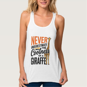 Lustige Giraffe Zitat Vintage Vektor T-Shirt Desig Tank Top