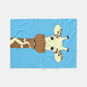 Lustige Giraffen-Cartoonkinder Fleecedecke (Vorderseite (Horizontal))