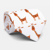 Lustige Giraffen-Krawatte! Krawatte (Gerollt)