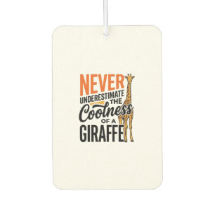 Lustige Giraffen-Zitat Vintage-Vector-T-Shirt-Desi Autolufterfrischer