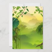 lustige Girl-Kinder niedlich Jungs T drei 3 rex 3  Einladung (Rückseite)