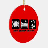 lustige Gitarre Keramik Ornament (Rechts)