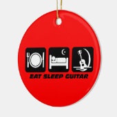 lustige Gitarre Keramik Ornament (Links)