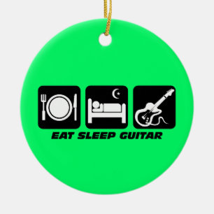 lustige Gitarre Keramikornament