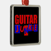 lustige Gitarre Silbernes Ornament (Rechts)