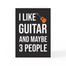 Lustige Gitarrist Karte für Gitarrespieler Liebhab