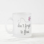 Lustige Glasschlacken-Zahnarzthelfer-Tasse Mattglastasse (Links)