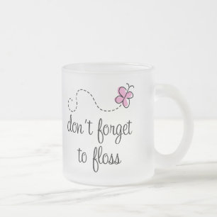 Lustige Glasschlacken-Zahnarzthelfer-Tasse Mattglastasse