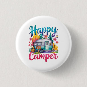 Lustige glückliche Camper Camping Bekleidung Anhän Button