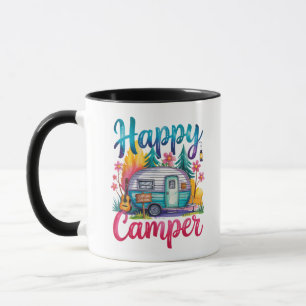 Lustige glückliche Camper Camping Bekleidung Anhän Tasse