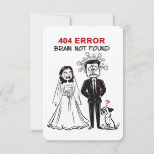 Lustige glückliche Hochzeitseinladung Einladung