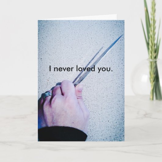 Lustige glückliche Jahrestags-Karte verdreht Karte (Vorderseite)