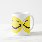 Lustige glückliche Kaffee-Tasse Kaffeetasse (VorderseiteRechts)