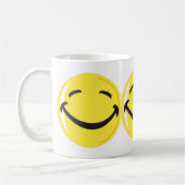 Lustige glückliche Kaffee-Tasse Kaffeetasse (Links)