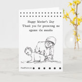 Lustige glückliche Karte der Mutter Tages (Gelbe Blume)