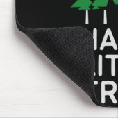 Lustige glückliche kleine Bäume Camng Mousepad (Ecke)