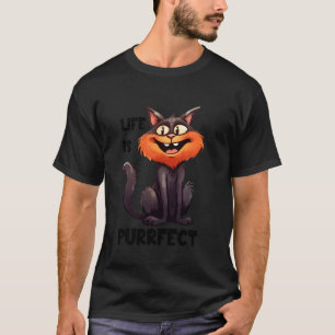 lustige glückliche Tier Kätzchen Katze Zitat T-Shirt