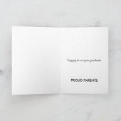 Lustige Glückwunsch-graduiertes Braunes Packpapier Karte (Innenseite)