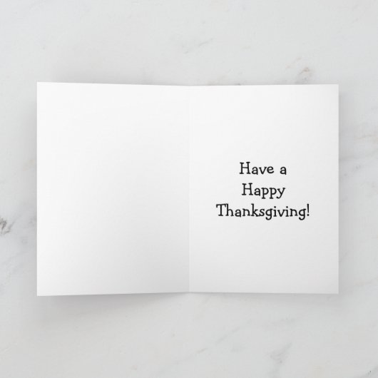 lustige Glückwunsch Thanksgiving-Spaß-Grüße-Karte Karte (Innenseite)