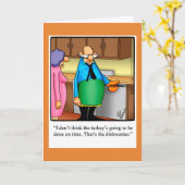 lustige Glückwunsch Thanksgiving-Spaß-Grüße-Karte Karte (Gelbe Blume)