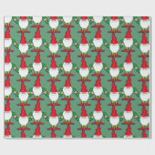 Lustige Gnomes Geschenkpapier (Flach)