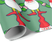 Lustige Gnomes Geschenkpapier (Rolleneckpunkt)