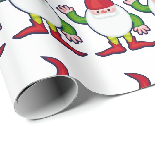 Lustige Gnomes Geschenkpapier (Rolleneckpunkt)