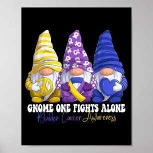Lustige Gnomies Blasenkrebs-Bewusstseinsmonat Poster