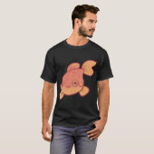Lustige Goldfisch-Kunst T-Shirt (Vorne ganz)