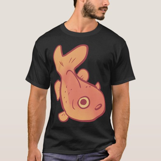 Lustige Goldfisch-Kunst T-Shirt (Vorderseite)