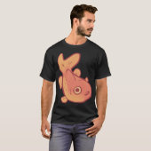 Lustige Goldfisch-Kunst T-Shirt (Vorne ganz)