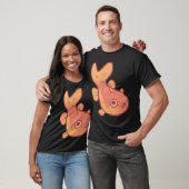 Lustige Goldfisch-Kunst T-Shirt (Unisex)