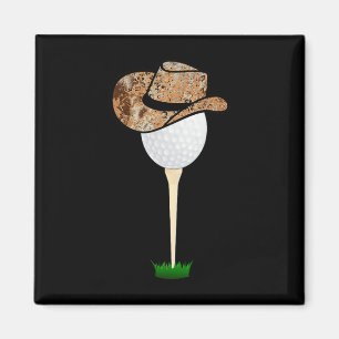 Lustige Golf Cowboy Bekleidung Feiertags Golfball Magnet